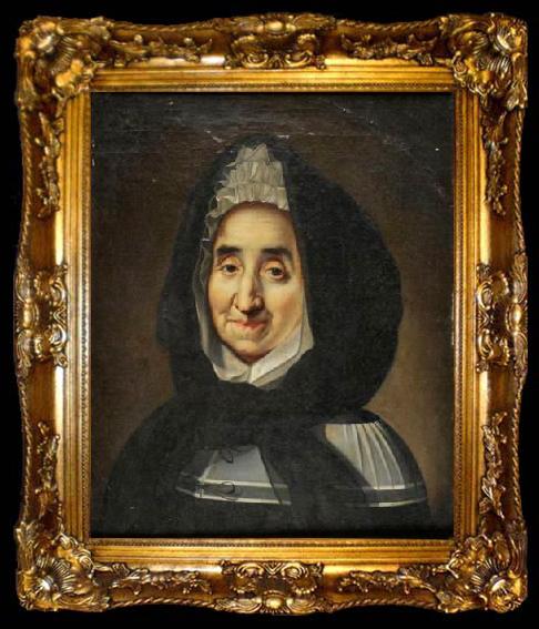 framed  Jean Jouvenet Portrait of Madame de Miramion, ta009-2